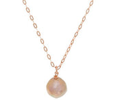 Honora 13.0mm Ming Cultured Pearl Bronze Pendant with 36" Chain